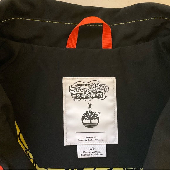 Timberland SpongeBob SquarePants Lightweight Coach Jacket Black - Picture 8 of 12